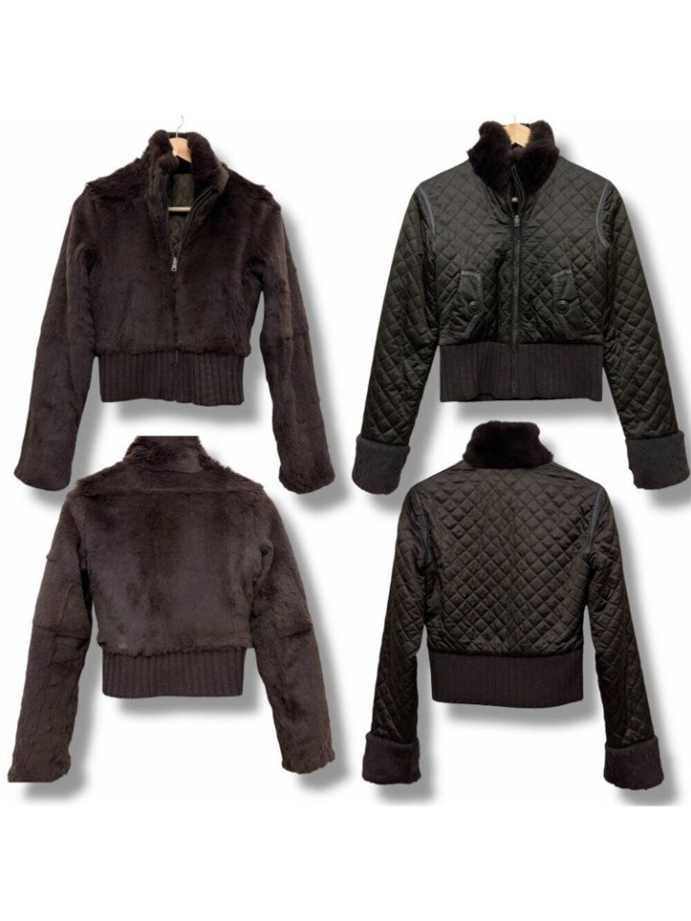 June Rabbit Fur Reversible Jacket - Picture 2 of 12